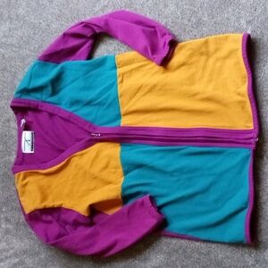 Vintage Accordeon color block jacket